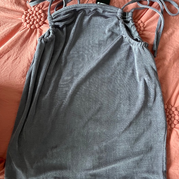 Purple Slinky Mini Skirt with Tags - Picture 4 of 4